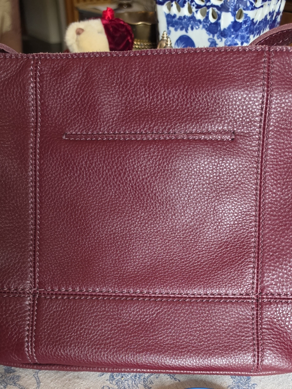 The Sak Women's Leather Tote in Burgundy - Picture 6 of 8